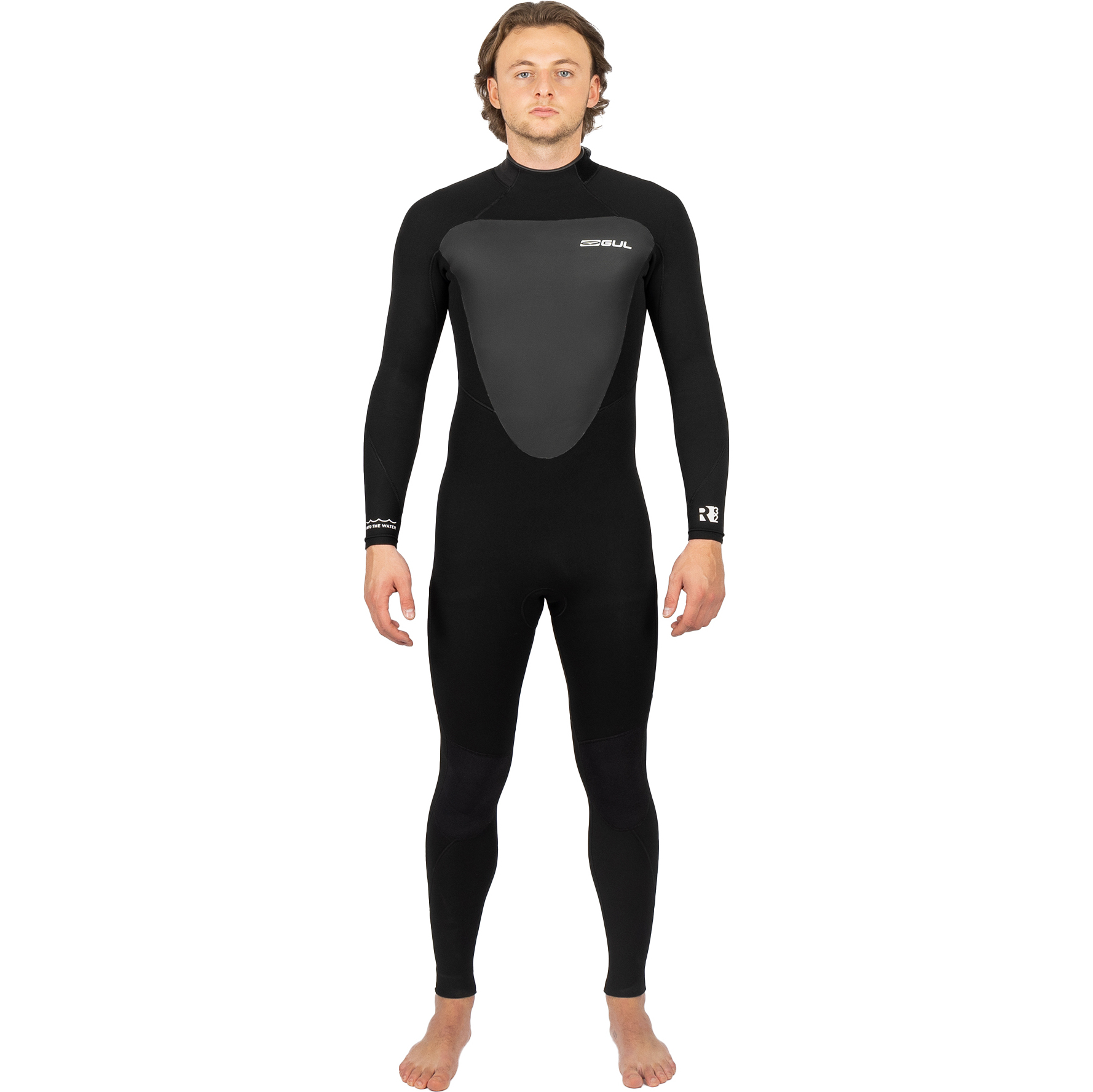 2025 Gul Mens Response 3/2mm GBS Back Zip Wetsuit RE1231-C1 - Black